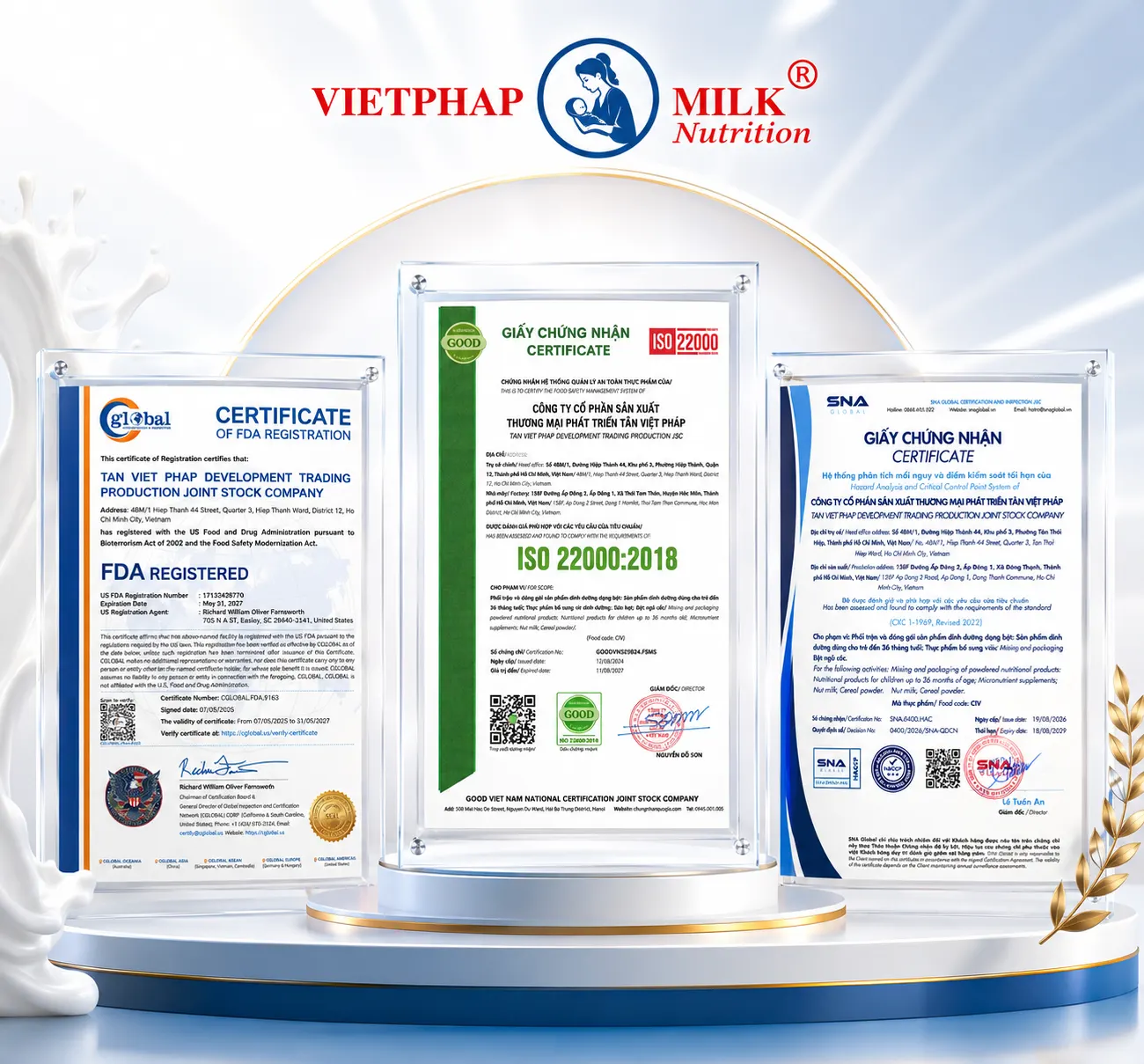 CERTIFICATES - CERTIFICATIONS